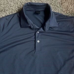 Dunning Golf Polo Shirt Large Blue Purple